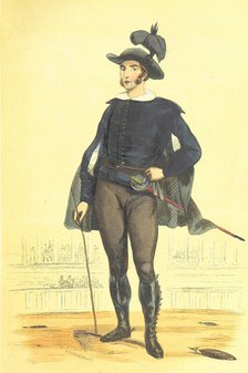 Sheriff of the bullring [?], 1848.  Creators: Adolphe François Pannemaker, Estaquier.