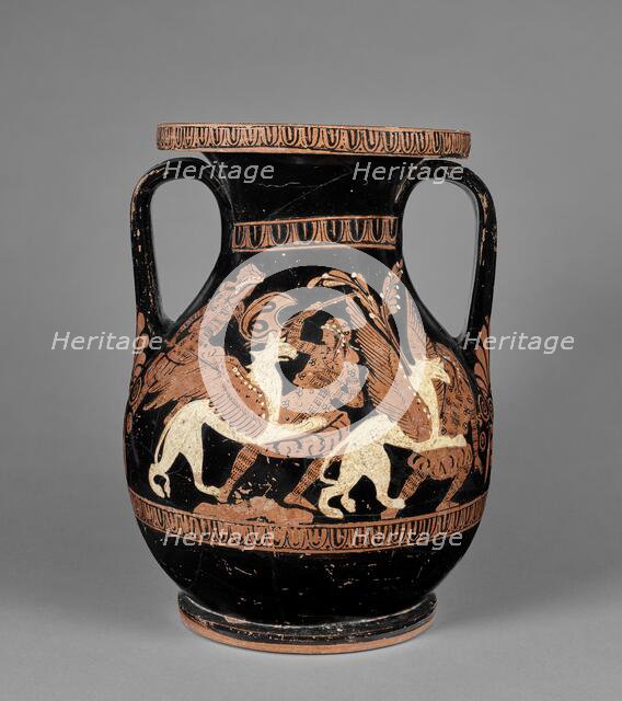 Attic Red-Figure Pelike, Kerch Style, about 380 BC. Creator: Painter of Munich 2365.