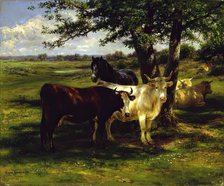 Noon Day Rest, 1877. Creator: Rosa Bonheur.