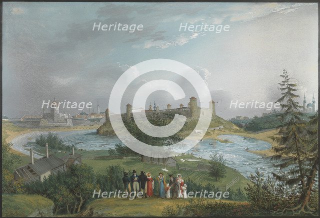 View of the Ivangorod Fortress. Artist: Hau, Johannes (1771-1838)