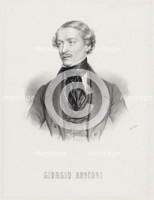 Portrait of the baritone Giorgio Ronconi (1810-1890), 1830s.