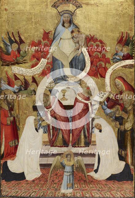 Communion and Consecration of Santa Francesca Romana, c1445. Creator: Antonio del Massaro da Viterbo.