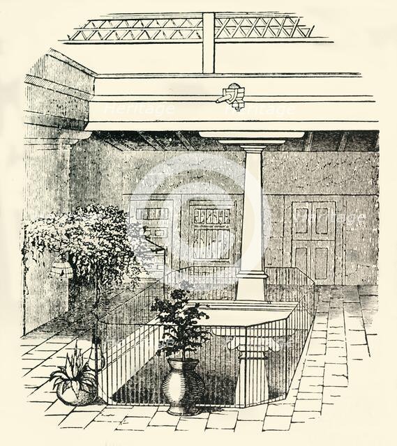 'Interior of a modern Mexican house', 1849. Creator: Unknown.