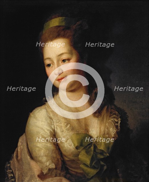 Portrait of Maria Dyakova, 1778. Artist: Levitsky, Dmitri Grigorievich (1735-1822)