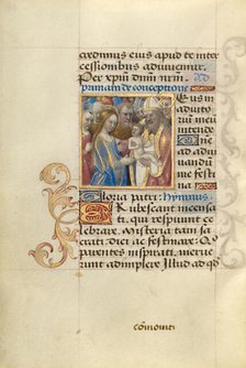 Presentation at the Temple; Poncher Hours, about 1500. Creator: Master of Cardinal Bourbon.