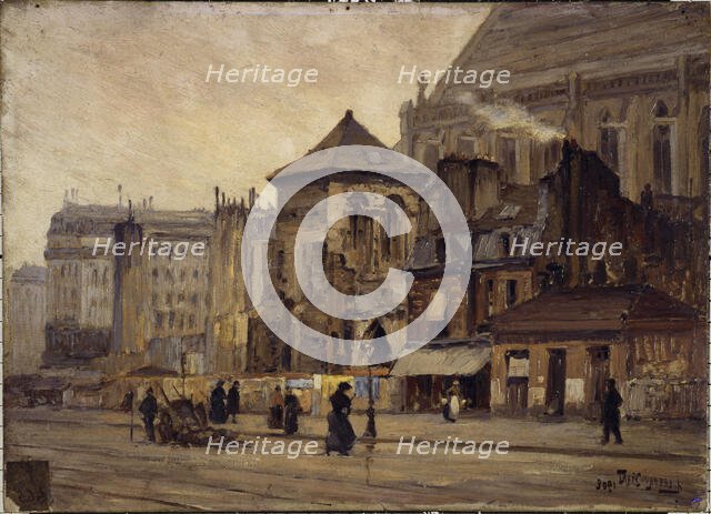 Saint-Martin-des-Champs church, side view, 1902. Creator: A Lesbroussart.