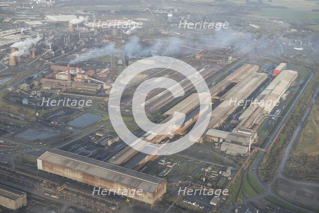 The Rail and Section Mill at Scunthorpe Steel Works, North Lincolnshire, 2016. Creator: Dave MacLeod.