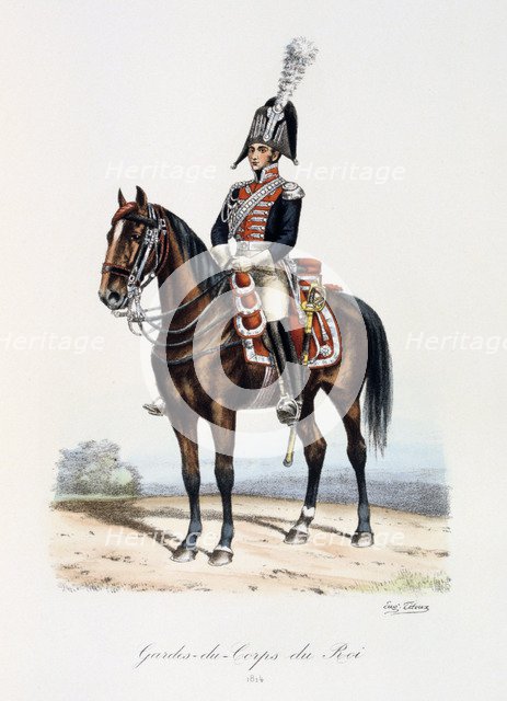 Gardes-du-Corps de Roi, 1814 Artist: Eugene Titeux