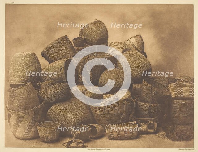 Puget Sound Baskets, 1912. Creator: Edward Sheriff Curtis.