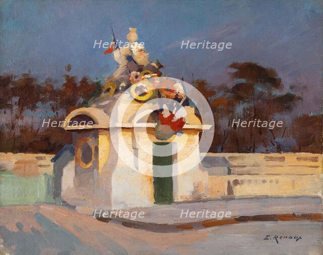 Place de la Concorde, statue de la ville de Strasbourg, 1918. Creator: Jules Ernest Renoux.