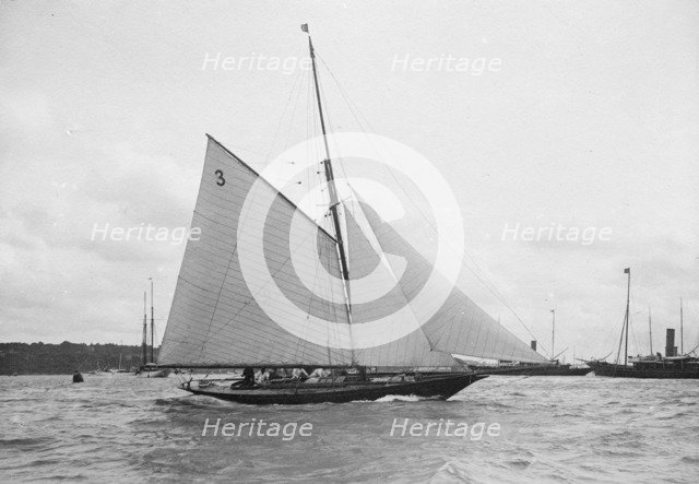 The 10-rater cutter 'Almida', 1912. Creator: Kirk & Sons of Cowes.