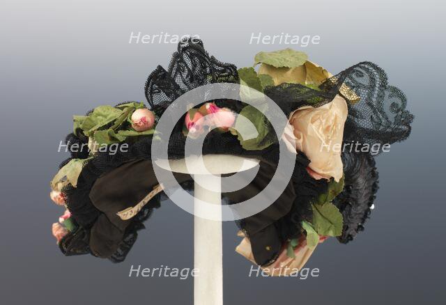 Evening bonnet, American, ca. 1895. Creator: Jean Hamilton.