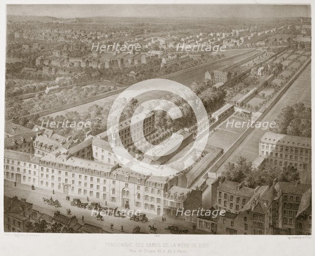 Pensionnat des dames de la mere de Dieu, Paris, 1867. Artist: Anon