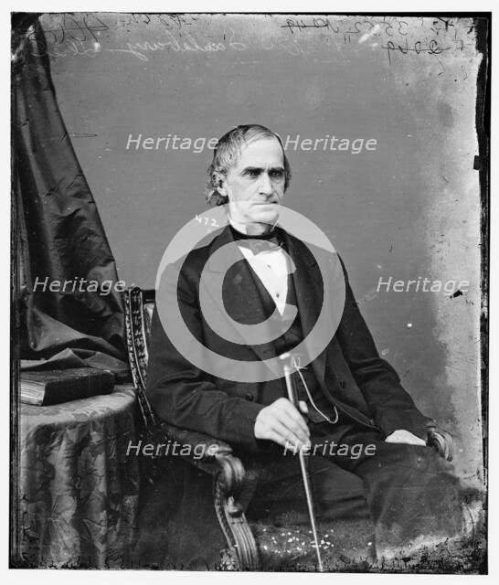 Eli Saulsbury of Delaware, between 1860 and 1875. Creator: Unknown.