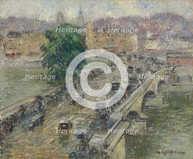 Le Pont Corneille, Rouen, 1927. Creator: Loiseau, Gustave (1865-1935).