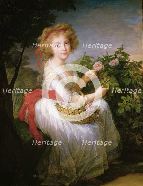 Princess Maria Cristina of Naples and Sicily (1779-1849), c. 1790. Creator: Vigée Le Brun, Louise Élisabeth (1755-1842).