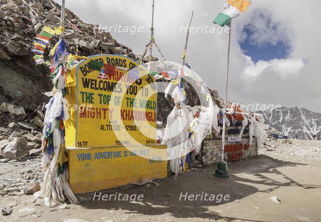 Khardung La pass, Ladakh, India, 2023. Creator: Peter Thompson.