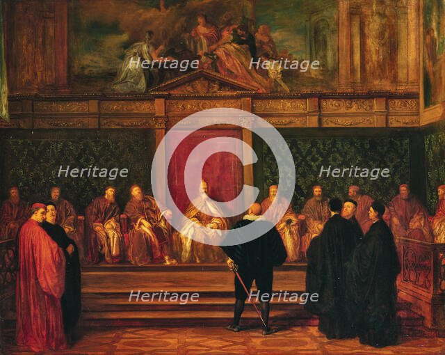 Venetian Senate, 1849. Creator: Robert-Fleury; Tony (1837-1911).