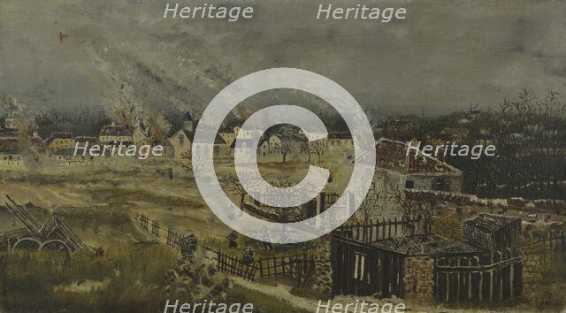 Battle of Champigny - Episode from the War of 1870, c1882. Creator: Henri Rousseau.