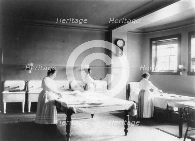 Mary Scott Townsend House, Wash., D.C.: Laundry, c1910-1911. Creator: Frances Benjamin Johnston.