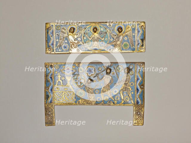 Plaques from a Reliquary Casket with the Martyrdom of a Saint, Limoges, 1200/50. Creator: Unknown.