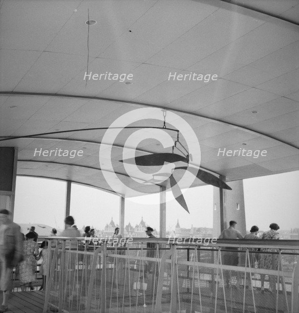 Interior of the Viewing Tower, Festival of Britain site, South Bank, Lambeth, London, 1951. Artist: MW Parry.