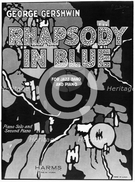 Rhapsody in Blue by George Gershwin, 1924. Artist: Unknown