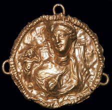 Greek pendant with bust of Aphrodite. Artist: Unknown