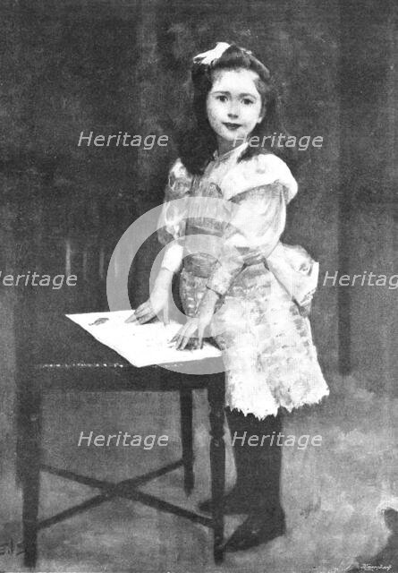 Pictures from the Royal Academy: Miss Lucy Ingram - Solomon J. Solomon, 1895. Creator: George Meisenbach.