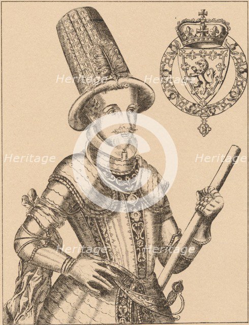 James VI of Scotland, James I of England and Ireland  (1566-1625), 1889 Artist: James Stirling