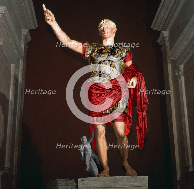 Statue of the Roman Emperor Augustus, 1st century BC. Artist: Unknown.
