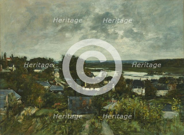 La Touques near Deauville, 1883. Creator: Eugene Louis Boudin.