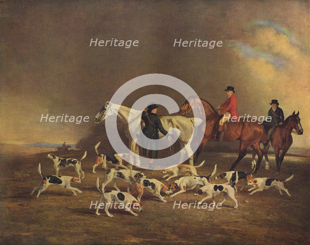 John Powlett and his Hounds, (c18th to 19th century), 1929. Artist: Unknown