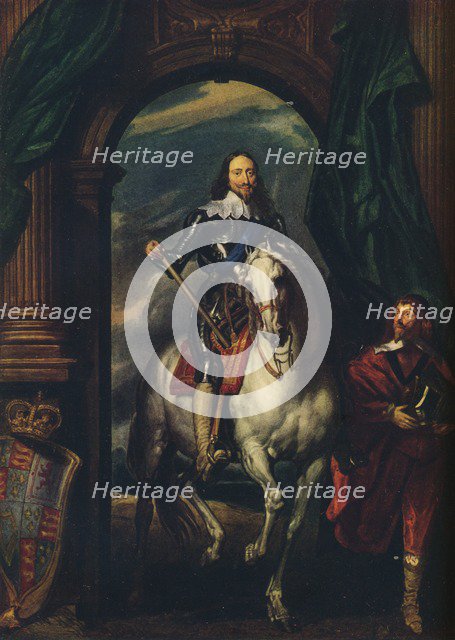 Charles I (1600-1649) with M de St Antoine, 1633, (1913). Artist: Anthony van Dyck