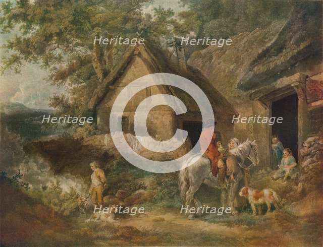 'A Boy Employed Burning The Weeds', 1799. Artist: James Ward.