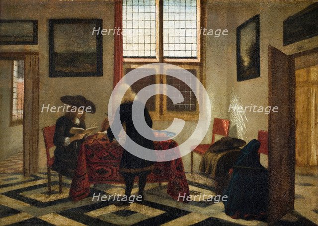 Interior Scene. Artist: Janssens, Pieter (1623-1682)