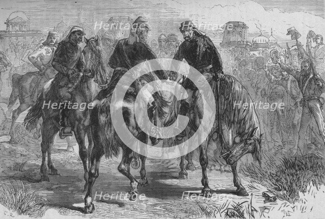 'The Meeting of the Generals', c1880. Artist: C.R..