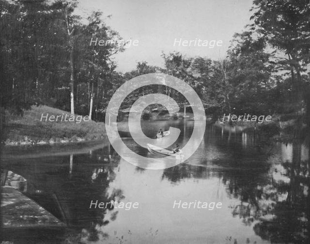 'Lakelet in the Grounds of the Soldier's Home, Milwaukee', c1897. Creator: Unknown.