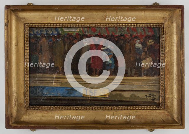 Rush hour in the metro, c1920. Creator: Andre Devambez.