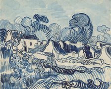 Landscape with Houses, 1890. Creator: Gogh, Vincent, van (1853-1890).