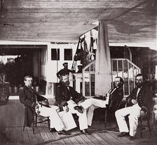 Officers of U.S.S. Hunchback, 1861-65. Creator: Unknown.