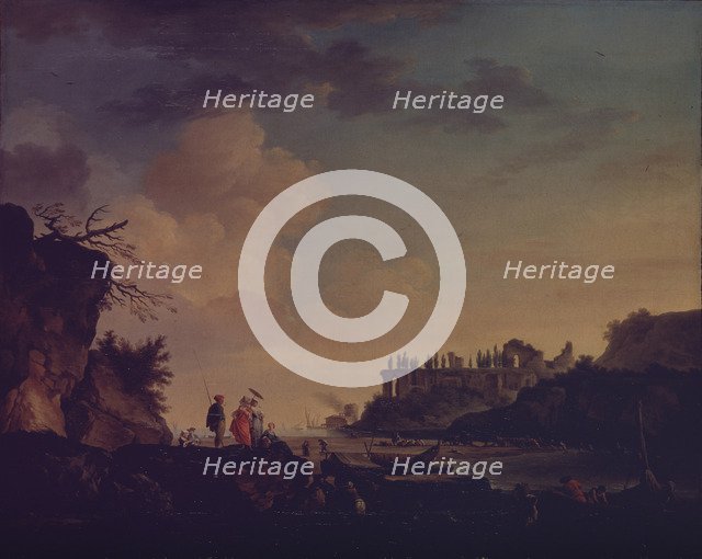 Ruins near the Mouth of a River, 1748. Artist: Vernet, Claude Joseph (1714-1789)