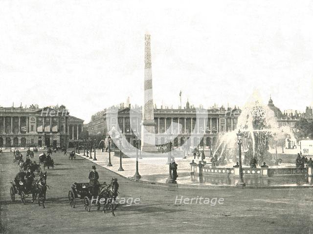 The Place de la Concorde, Paris, France, 1895.    Creator: Unknown.