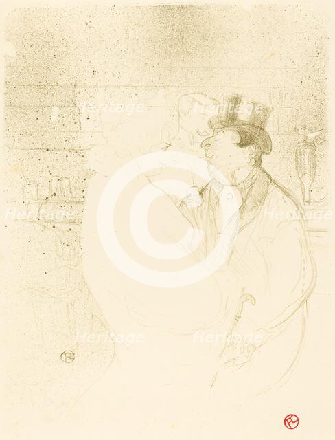 Ida Heath at the Bar (Ida Heath au bar), 1894. Creator: Henri de Toulouse-Lautrec.