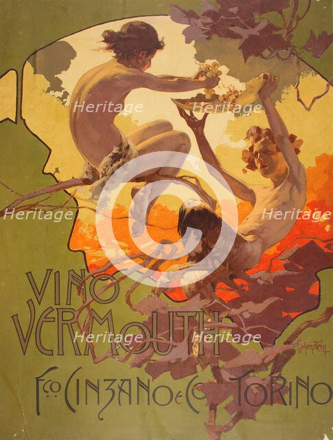 Vermouth Cinzano , 1901. Creator: Hohenstein, Adolfo (1854-1928).