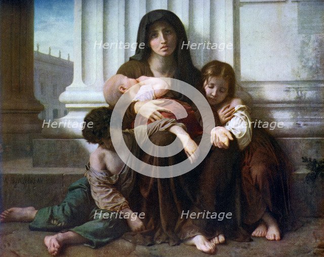 'Charity or The Indigent Family', 1865, (1912).Artist: William-Adolphe Bouguereau