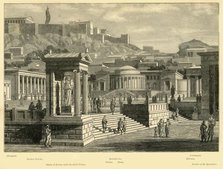 'Agora of Athens (restored)', 1890.   Creator: Unknown.