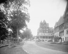 Entrance to Hotel Victory, Put-In-Bay, Ohio, c1906. Creator: Unknown.