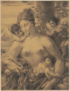 Nude with Cherubim, 1860s-1870s. Creator: William P. Babcock.