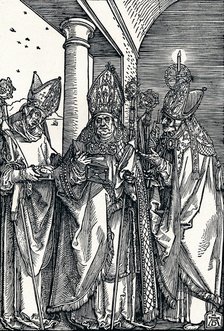 'Saints Nicholas, Ulrich and Erasmus', 1508 (1906).  Artist: Albrecht Durer.